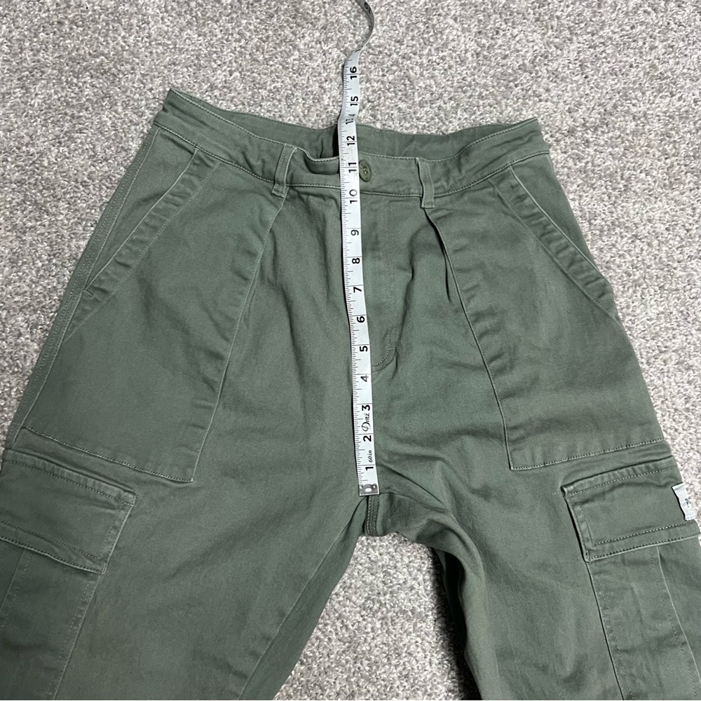 YoungLA Pants Mens 32L Green Convoy Cargo Pockets Straight Heavy Canvas 30x30 - Picture 4 of 9